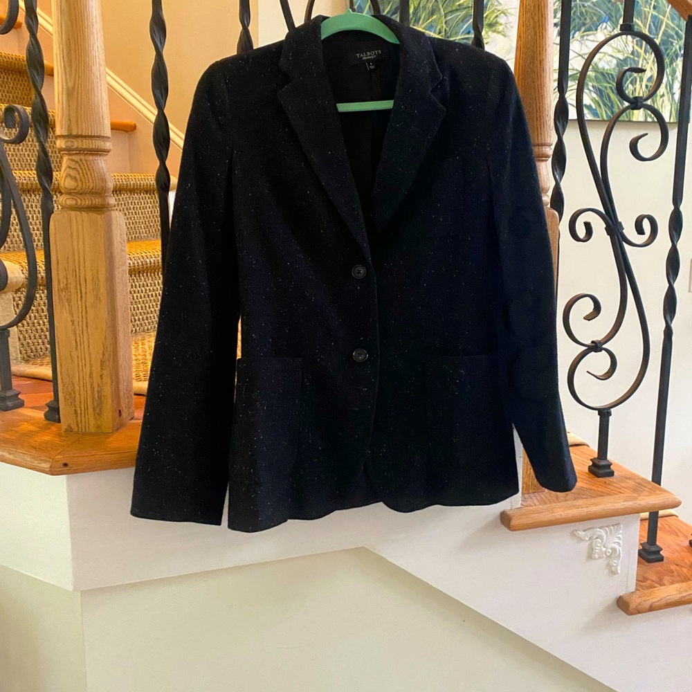 Talbot “Snowflake” Black and White Tweed Blazer